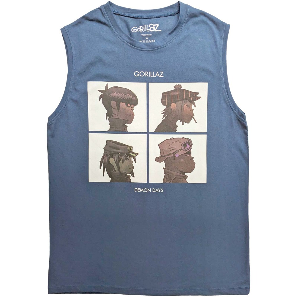 Gorillaz - Demon Days Tanktop - Blauw